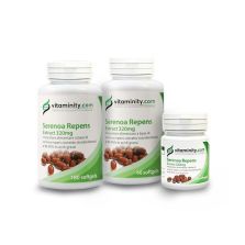 Conjunt dels 3 flascons de Vitaminity Serenoa Repens Extract 320mg.