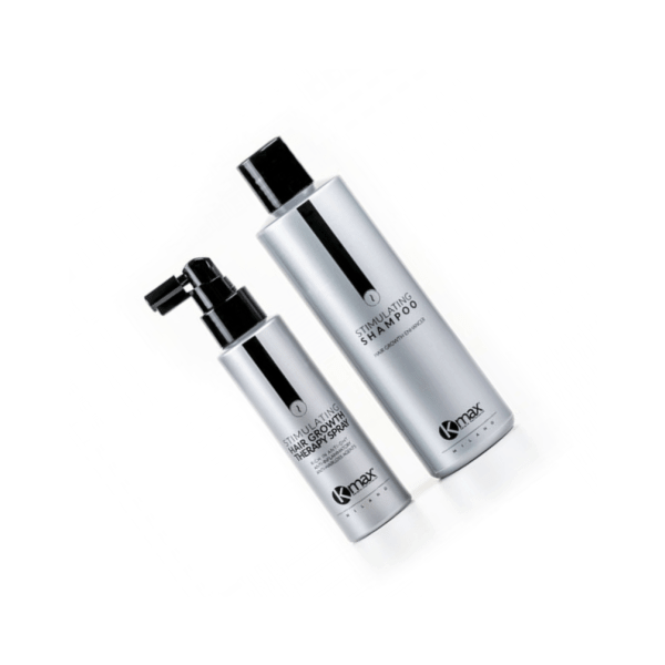 Xampú anticaiguda i Loció estimulant | Kmax Hair Growth Therapy Set