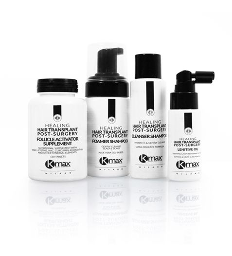 Kit de productes per al post-trasplantament capil·lar de Kmax